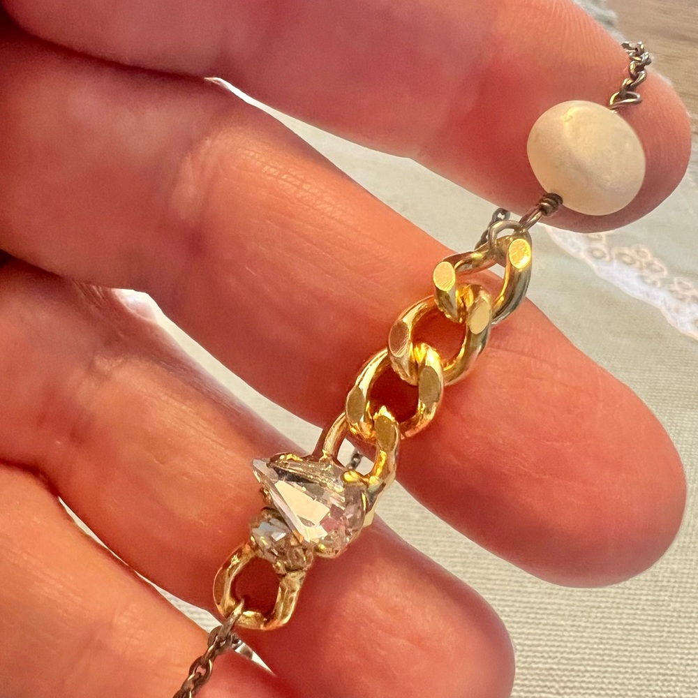 Sorrelli adjustable mixed metal bracelet